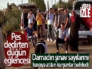 Bu kadarına da pes dedirten düğün eğlencesi