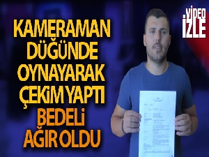 Düğünde oynayarak çekim yapan kameramana yargı tokadı