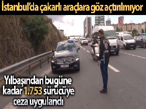 İstanbul'da çakarlı araçlara göz açtırılmıyor