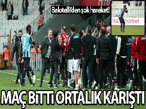 Maç bitti saha kenarı karıştı!