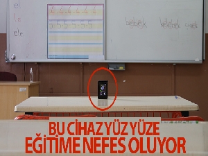Bu cihaz yüz yüze eğitime nefes oluyor