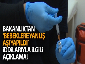Sağlık Bakanlığı: 'Bebeklere yanlış aşılar yapıldığına ilişkin iddialar kabul edilemez'