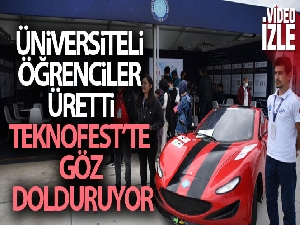 Üniversite öğrencilerinin ürettiği otomobiller TEKNOFEST'te sergileniyor