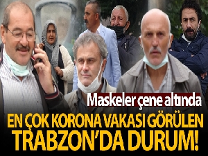 En çok Covid vakasının görüldüğü Trabzon'da maskeler çene altında