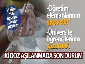 YÖK Başkanı aşılanmada son durumu açıkladı!