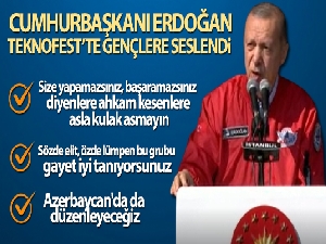Cumhurbaşkanı Erdoğan: 'TEKNOFEST rekorların ve rekortmenlerin festivalidir'