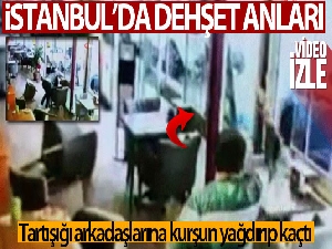 Esenyurt'ta bir adam kahvaltı ettiği iki arkadaşına böyle kurşun yağdırdı