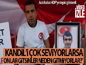 Evlat nöbeti tutan baba Aydın HDP'li vekillere tepki gösterdi