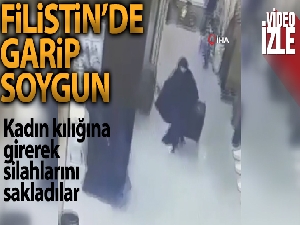 Filistin'de silahlı soyguncular kadın kılığına girerek kuyumcu soydu