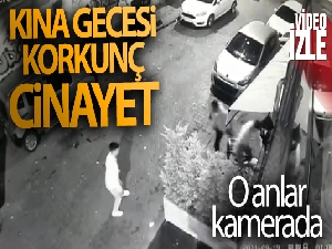 Kasımpaşa'da kınada yaşanan cinayet anları kamerada