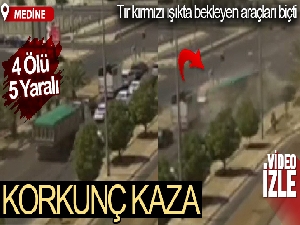 Suudi Arabistan'da tır kırmızı ışıkta bekleyen araçları biçti: 4 ölü, 5 yaralı