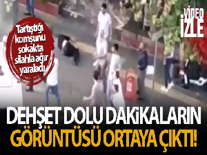 Asansör tartışmasında silahla yaralama anının görüntüsü ortaya çıktı
