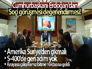 Cumhurbaşkanı Erdoğan, Soçi görüşmesini değerlendirdi