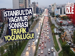 İstanbul'da yağmur sonrası trafik mesaisi başladı