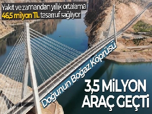 Nissibi Köprüsü'nden 3,5 milyon araç geçti