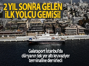 Galataport İstanbul ilk yolcu gemisini dünyanın tek yer altı kruvaziyer terminalinde ağırlıyor