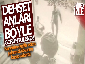 İstanbul'da dehşet anları: Kendisine küfür eden şahsın dükkanını basıp saldırdı