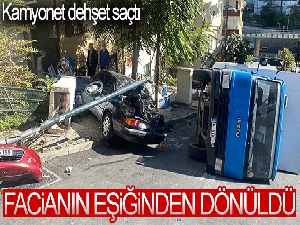 Şişli'de kamyonet dehşet saçtı