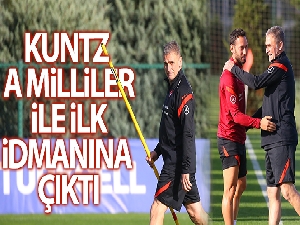 A Milli Takım, Stefan Kuntz ile ilk idmanına çıktı
