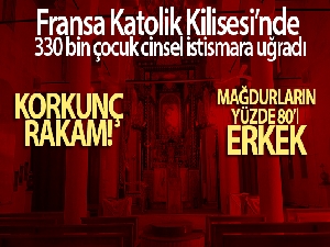 Fransa Katolik Kilisesi'nde 330 bin çocuk cinsel istismara uğradı