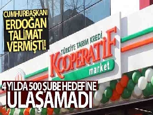 Tarım Kredi Kooperatif marketleri, 4 yılda 500 şube hedefine ulaşamadı 159'da kaldı