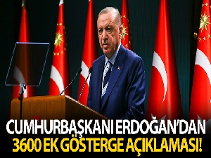 Cumhurbaşkanı Erdoğan'dan 3600 ek gösterge açıklaması!