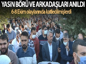 6-8 Ekim olaylarında katledilen Yasin Börü ve arkadaşları anıldı