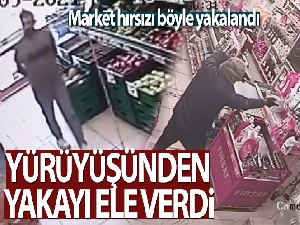 Marketi soydu yürüyüşünden yakalandı
