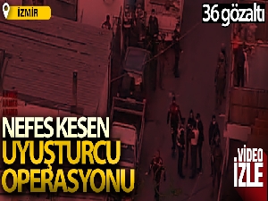 İzmir'de uyuşturucu satıcılarına nefes kesen operasyon: 36 gözaltı