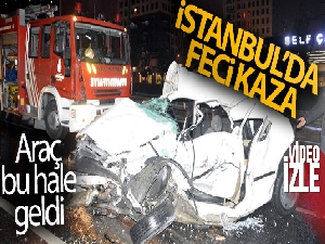 Haramidere bağlantı yolunda feci kaza: 1 ölü, 1 yaralı