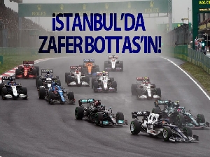 İstanbul'da zafer Mercedes pilotu Valtteri Bottas'ın