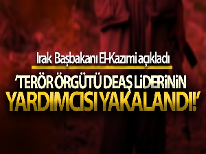 Irak Başbakanı El-Kazımi: 'Ebu Bekir Bağdadi'nin yardımcısı yakalandı'