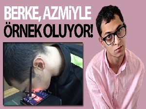 Ellerini kullanamıyor, her şeyi burnu ve ağzıyla yapıyor hem de iki üniversite okuyor