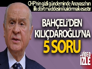 Bahçeli'den Kılıçdaroğlu'na sert tepki