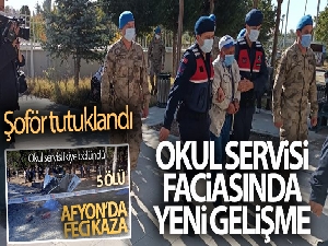 Okul servisi faciasındaki minibüsü kullanan şoför tutuklandı