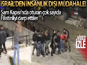 İsrail güçleri, Şam Kapısı'nda Filistinlilere sert müdahale etti