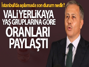 İstanbul Valisi Yerlikaya aşılamadaki son durumu açıkladı