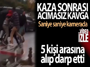 Sancaktepe'de trafikte kavga: Kaza sonrası acımasızca darp ettiler