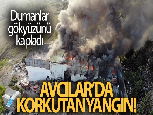 Avcılar'da tekstil atölyesinde yangın!