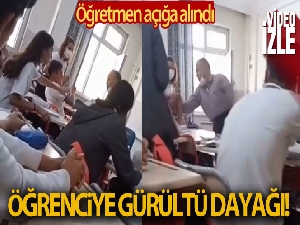 Felsefe öğretmeninden ders ortasında gürültü dayağı