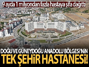 Doğu ve Güneydoğu Anadolu Bölgesi'nin tek şehir hastanesi, 9 ayda 1 milyondan fazla hastaya şifa dağıttı