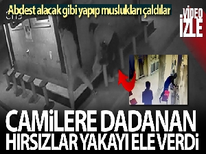 İstanbul'da camilere dadanan hırsızlar kamerada!