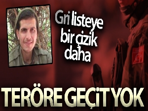 Terörden arananlarda gri listeye bir çizik daha