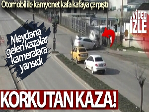 Bursa'da sürücülerin yaptığı ihlaller sonucu meydana gelen kazalar kameralara yansıdı