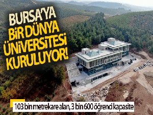 Bursa'ya bir dünya üniversitesi kuruluyor