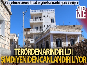 Yıllar önce göç etmek zorunda kaldıkları köy terörden arındırılınca geri dönüşler başladı