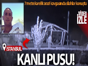 Pendik'te 7 metrekarelik arazi kavgasında kanlı pusu kamerada