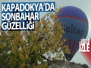Kapadokya'da sonbahar güzelliği