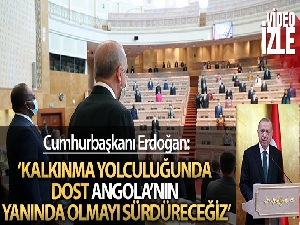 Cumhurbaşkanı Erdoğan, Angola Meclisi Genel Kuruluna hitap etti
