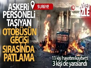Şam'da askeri personeli taşıyan otobüsün geçişi sırasında patlama: 13 ölü